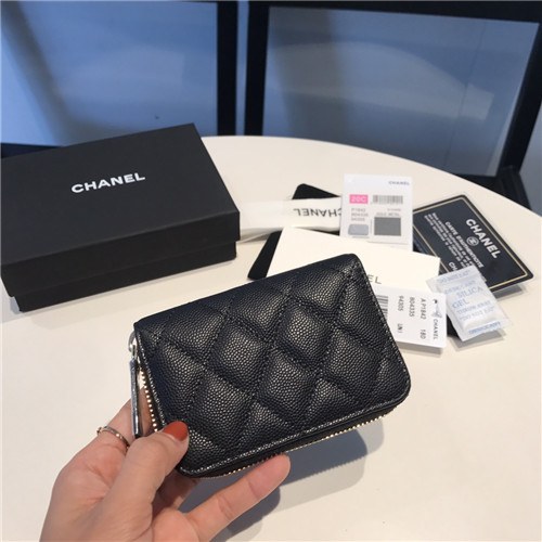 Chanel 2021 Women's Leather Coin purse/Card purse,11.5cm