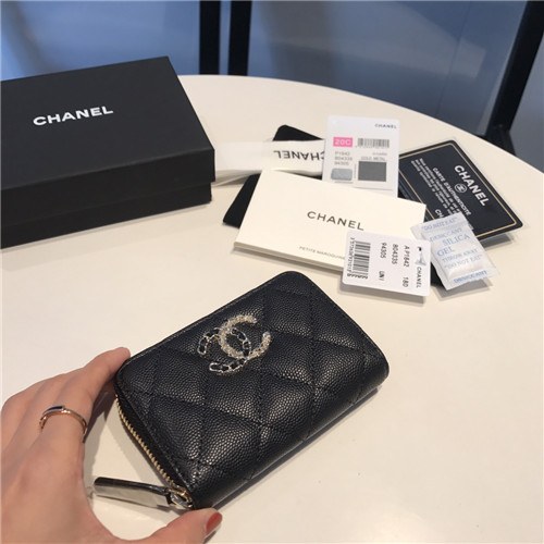 Chanel 2021 Women's Leather Coin purse/Card purse,11.5cm