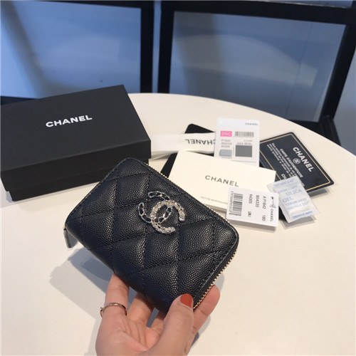 Chanel 2021 Women's Leather Coin purse/Card purse,11.5cm