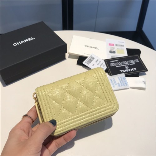 Chanel 2021 Women's Boy Coin purse/Card purse,11.5cm