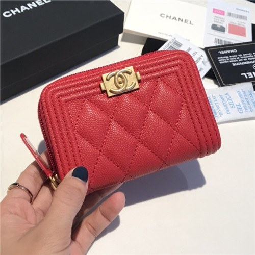 Chanel 2021 Women's Boy Coin purse/Card purse,11.5cm
