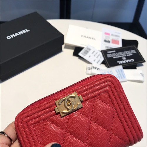 Chanel 2021 Women's Boy Coin purse/Card purse,11.5cm
