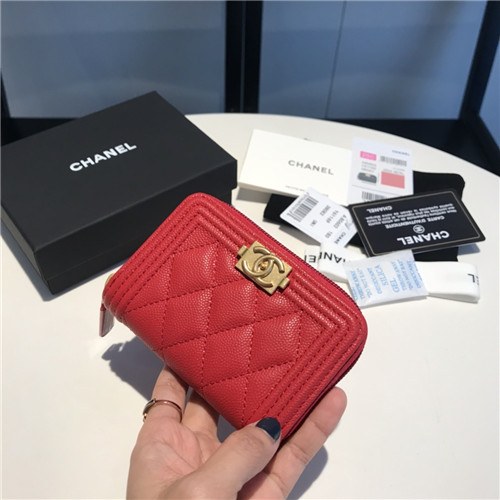 Chanel 2021 Women's Boy Coin purse/Card purse,11.5cm