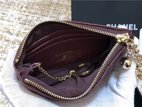 Chanel 2021 Women's Leather Coin purse 11cm