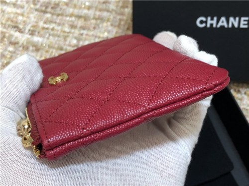 Chanel 2021 Women's Leather Coin purse 11cm