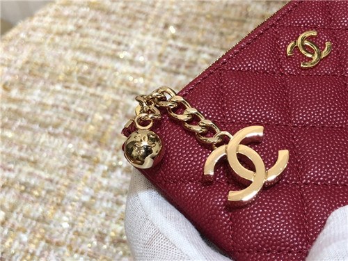 Chanel 2021 Women's Leather Coin purse 11cm