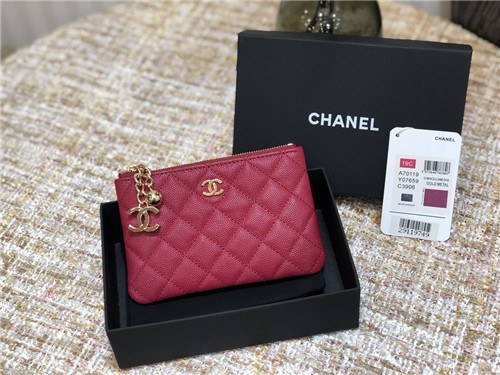 Chanel 2021 Women's Leather Coin purse 11cm