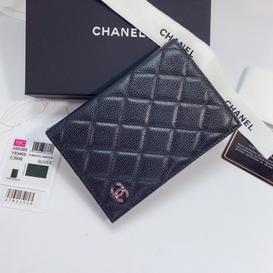 Chanel 2020 Mm / Wm Leather Passport Case