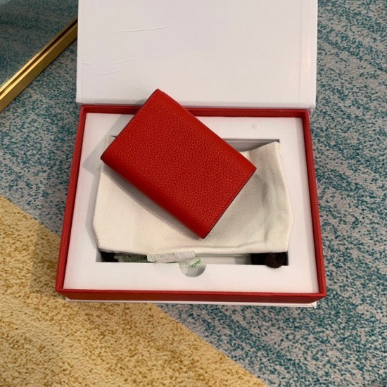 셀린느 2020 여성용 레더 카드 퍼스,CELW0036,9.7cm.레드