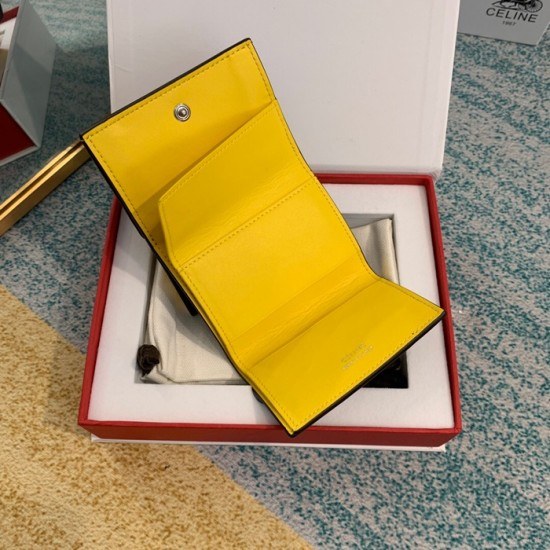 셀린느 2020 여성용 레더 카드 퍼스,CELW0035,9.7cm.블랙