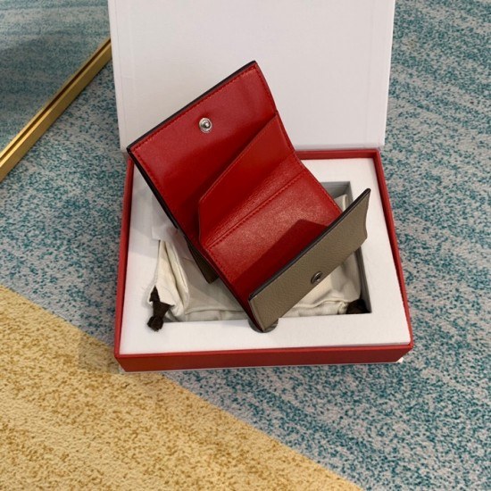 셀린느 2020 여성용 레더 카드 퍼스,CELW0034,9.7cm.그레이