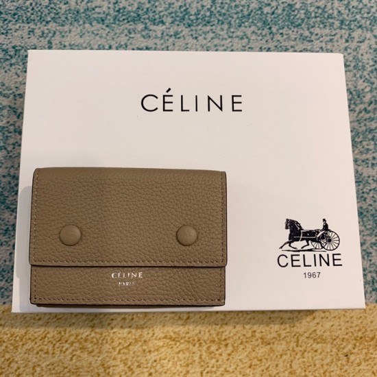 셀린느 2020 여성용 레더 카드 퍼스,CELW0034,9.7cm.그레이