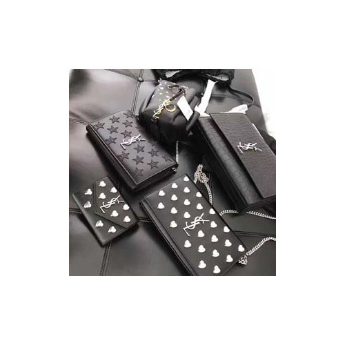 입생로랑 하트 카드지갑