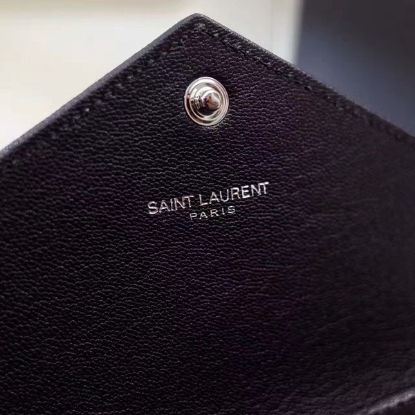 입생로랑 장지갑 437469-1 블랙&은장