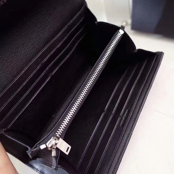 입생로랑 장지갑 437469-1 블랙&은장