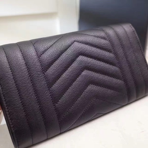 입생로랑 장지갑 437469-1 블랙&은장