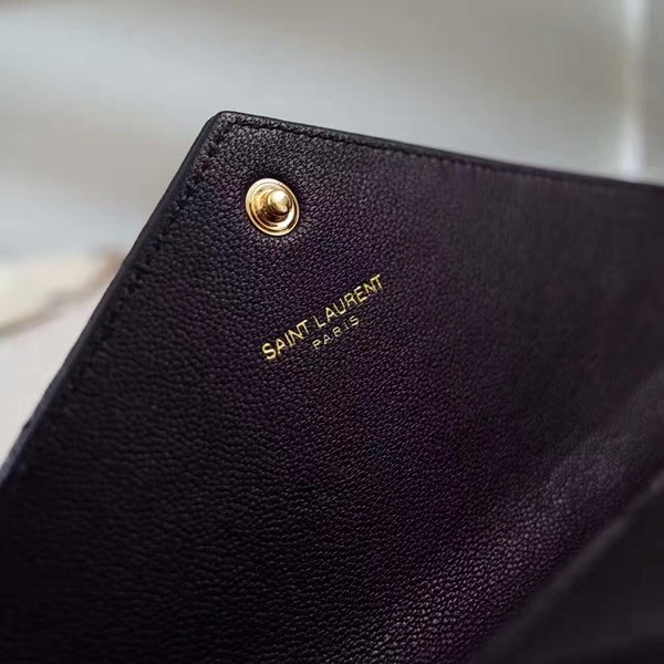 입생로랑 장지갑 437469-1 블랙&금장