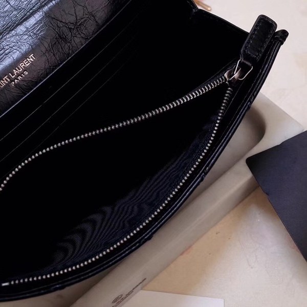 입생로랑 니키 생로랑 장지갑 블랙 583552