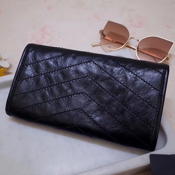 입생로랑 니키 생로랑 장지갑 블랙 583552