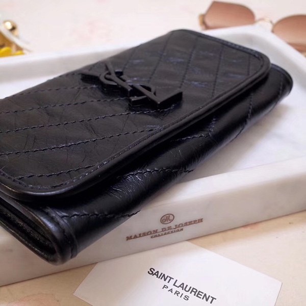 입생로랑 니키 생로랑 장지갑 블랙 583552