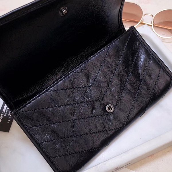 입생로랑 니키 생로랑 장지갑 블랙 583552