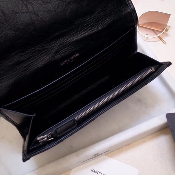 입생로랑 니키 생로랑 장지갑 블랙 583552