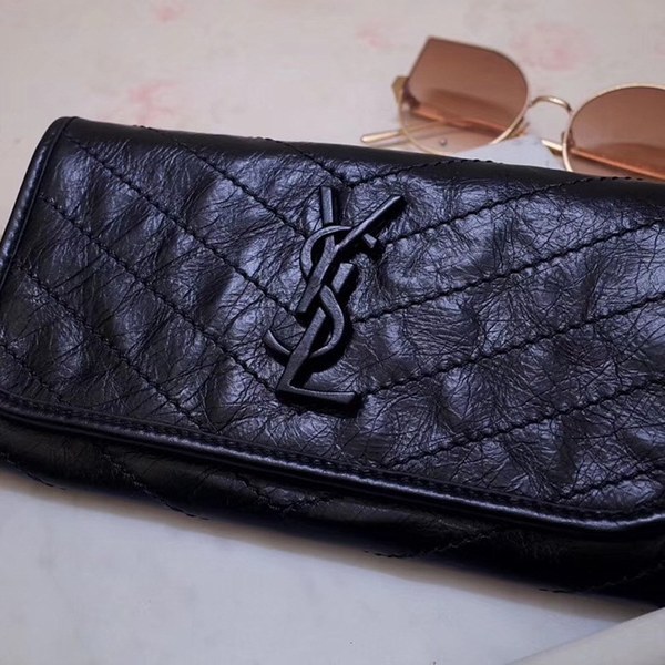 입생로랑 니키 생로랑 장지갑 블랙 583552