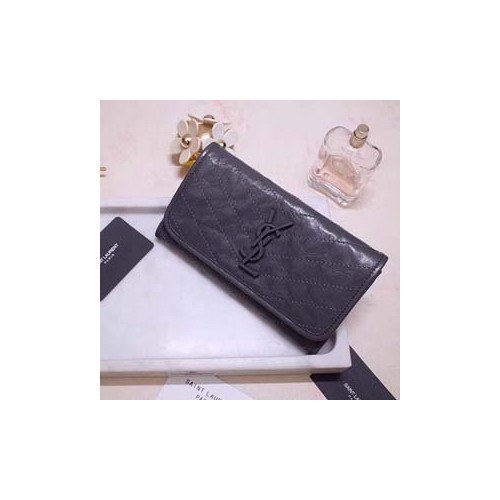 입생로랑 니키 생로랑 장지갑 그레이 583552