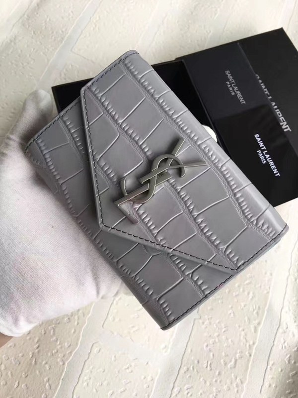 입생로랑 카드지갑 소가죽