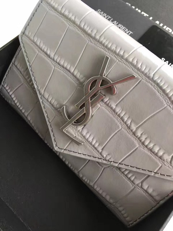 입생로랑 카드지갑 소가죽