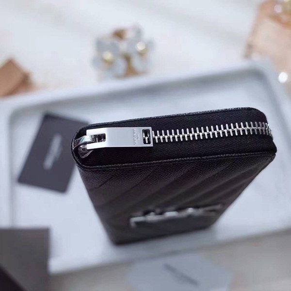 입생로랑 장지갑 358094-4 블랙은장