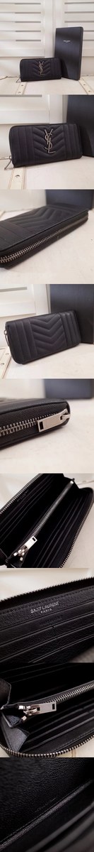 [Yves Saint Laurent]입생로랑 지퍼 어라운드 지갑 455681