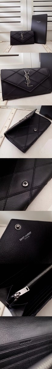 [Yves Saint Laurent]입생로랑 플랩 장지갑 455662