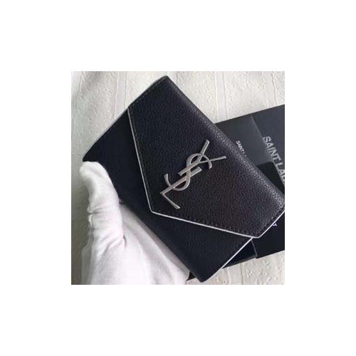 Saint Laurent 입생로랑 카드지갑 소가죽 블랙