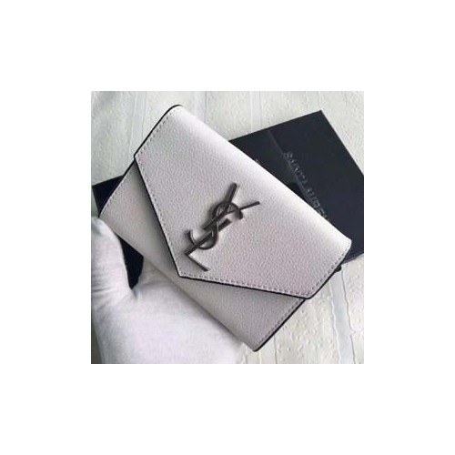 Saint Laurent 생로랑 카드지갑 소가죽 화이트