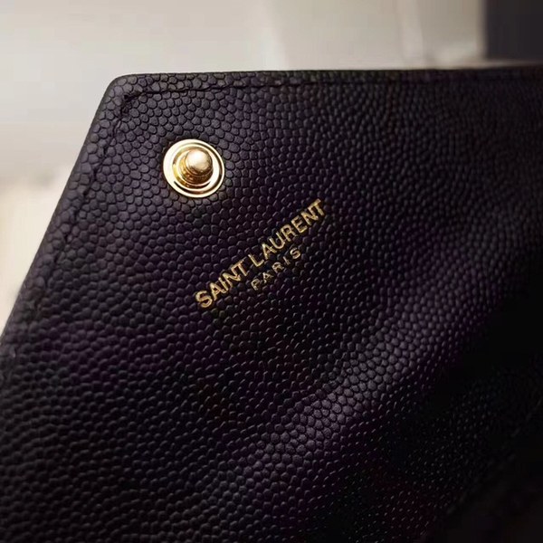 입생로랑 장지갑 437469 블랙&금장