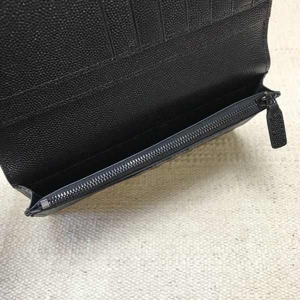 Saint Laurent 2020 Leather Wallet,529981- 입생로랑 2020 남여공용 레더 장지갑 SLW0063,블랙