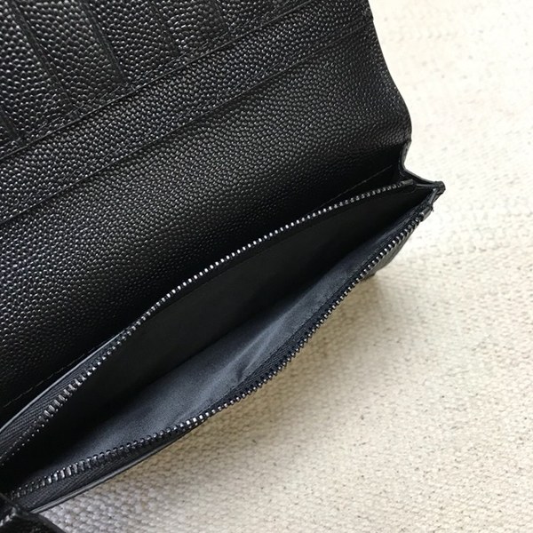 Saint Laurent 2020 Leather Wallet,529981- 입생로랑 2020 남여공용 레더 장지갑 SLW0063,블랙