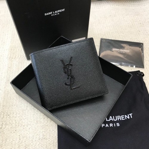 8위 Saint Laurent 2020 Leather Wallet,453276- 입생로랑 2020 남여공용 레더 반지갑 SLW0064,블랙