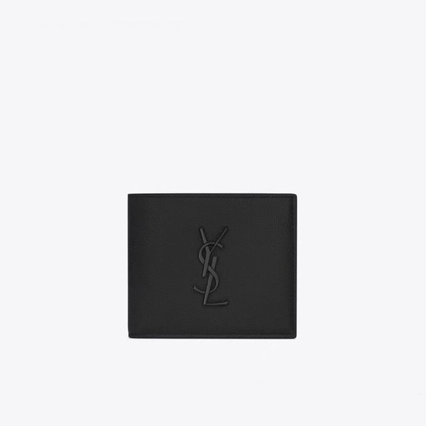 8위 Saint Laurent 2020 Leather Wallet,453276- 입생로랑 2020 남여공용 레더 반지갑 SLW0064,블랙