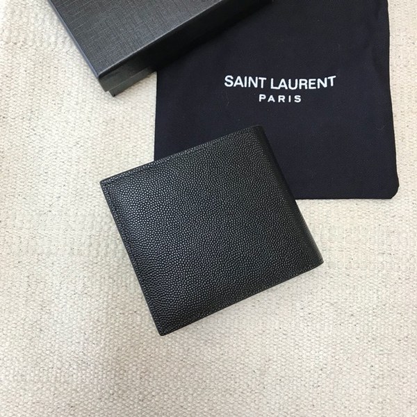 8위 Saint Laurent 2020 Leather Wallet,453276- 입생로랑 2020 남여공용 레더 반지갑 SLW0064,블랙