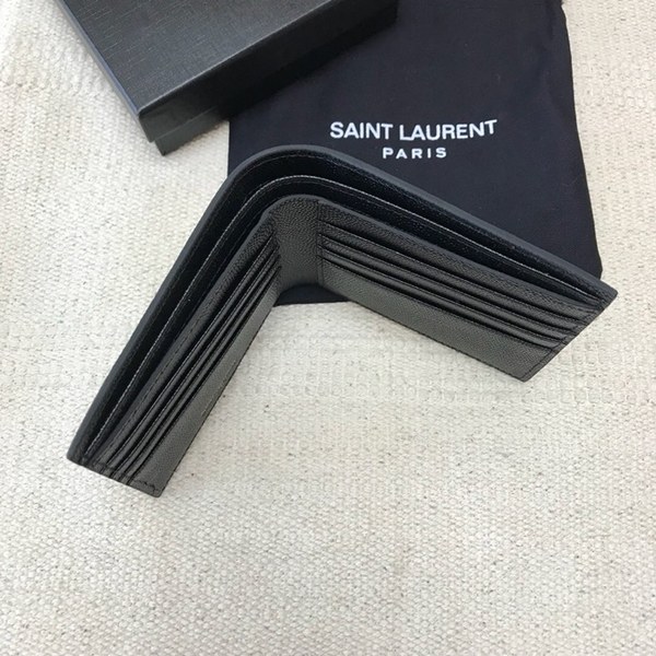 8위 Saint Laurent 2020 Leather Wallet,453276- 입생로랑 2020 남여공용 레더 반지갑 SLW0064,블랙