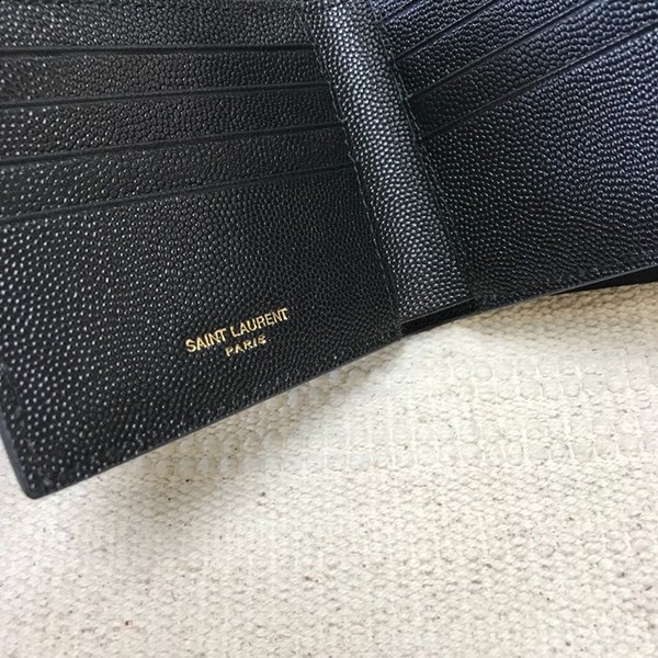 8위 Saint Laurent 2020 Leather Wallet,453276- 입생로랑 2020 남여공용 레더 반지갑 SLW0064,블랙