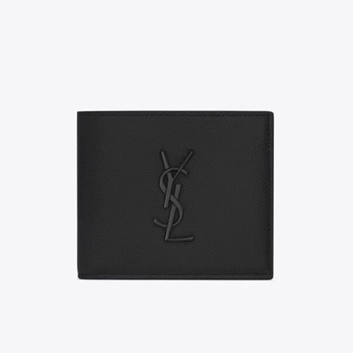 Saint Laurent 2020 Leather Wallet,453276- 입생로랑 2020 남여공용 레더 반지갑 SLW0064,블랙