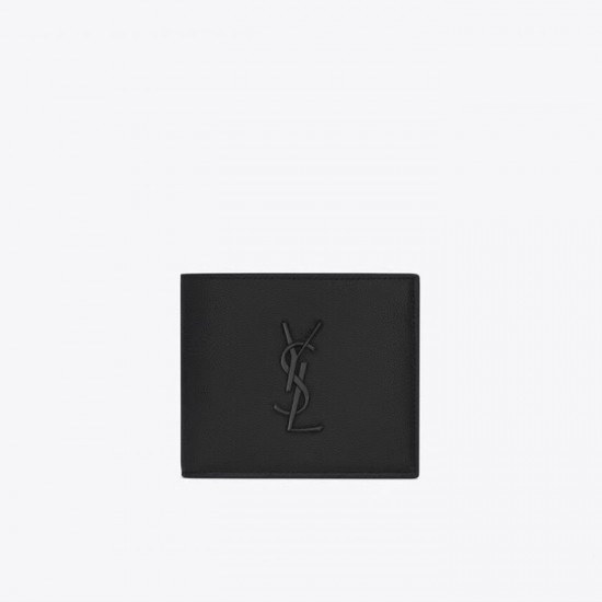 Saint Laurent 2020 Leather Wallet,453276- 입생로랑 2020 남여공용 레더 반지갑 SLW0064,블랙