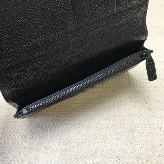 Saint Laurent 2020 Leather Wallet,529981- 입생로랑 2020 남여공용 레더 장지갑 SLW0063,블랙