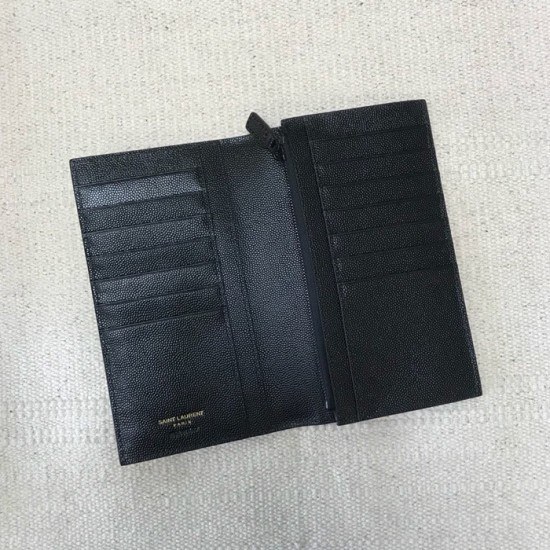Saint Laurent 2020 Leather Wallet,529981- 입생로랑 2020 남여공용 레더 장지갑 SLW0063,블랙