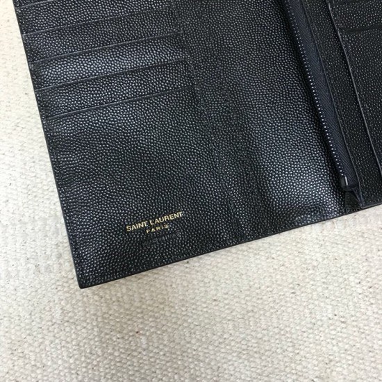 Saint Laurent 2020 Leather Wallet,529981- 입생로랑 2020 남여공용 레더 장지갑 SLW0063,블랙