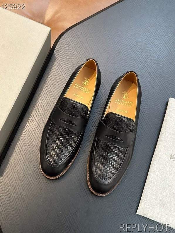 브루넬로쿠치넬리 2026 인트레치아토 페니 슈즈 구두 로퍼