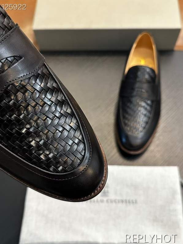 브루넬로쿠치넬리 2026 인트레치아토 페니 슈즈 구두 로퍼